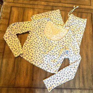 Z Supply Blue floral Pajama Set - M